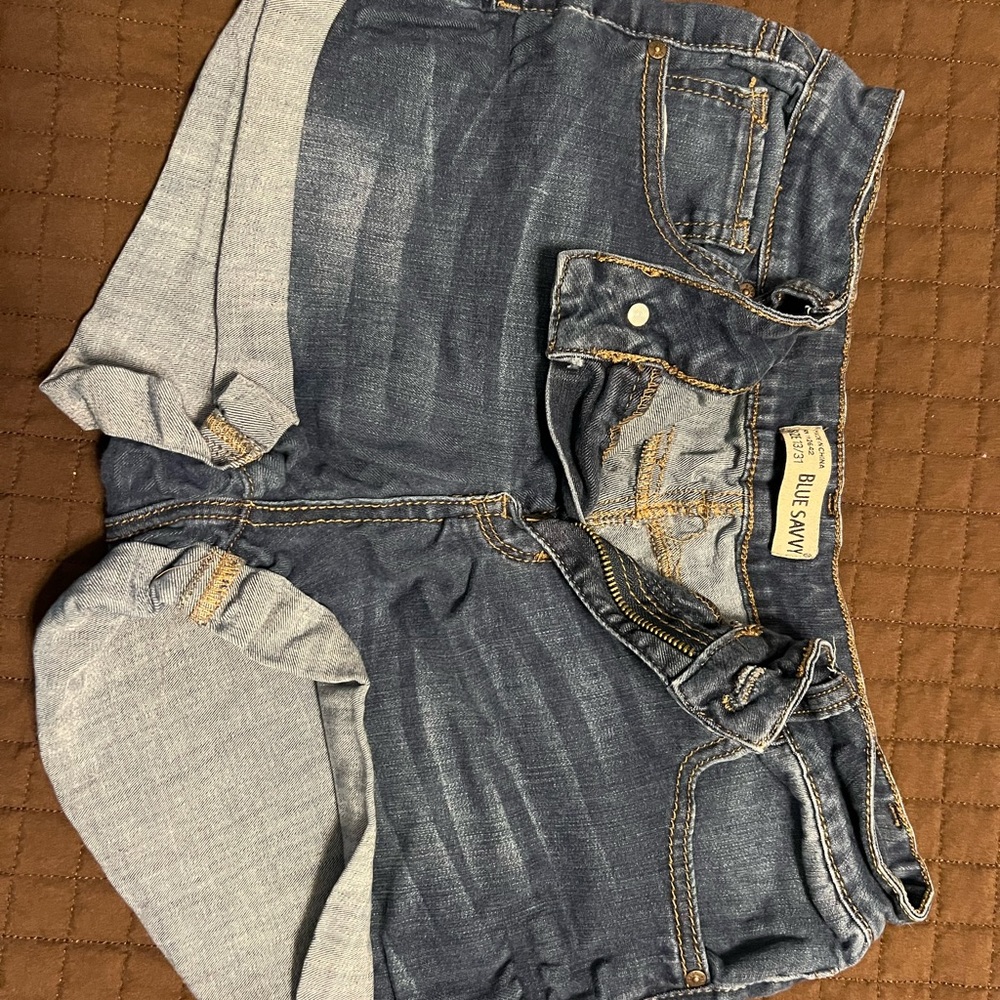 Blue savy womens shorts